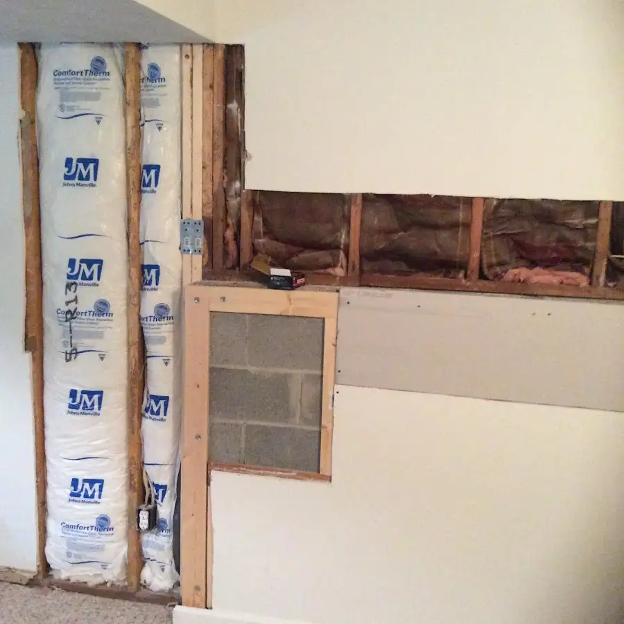 Wall insulation replacement during Odor Removal & Deodorization in Scriba